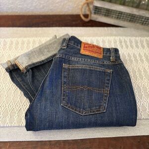 Lucky Brand Women’s Size 30 Cuffed Capris. Ol‎ Red Wing Color. By Gene Montesano